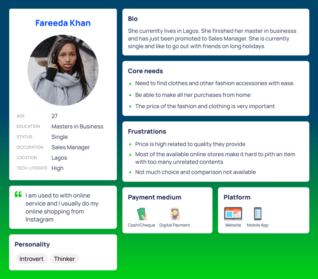 User Persona Case Study